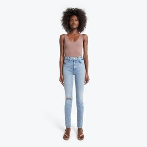 Mother denim super swooner skinny jeans 26